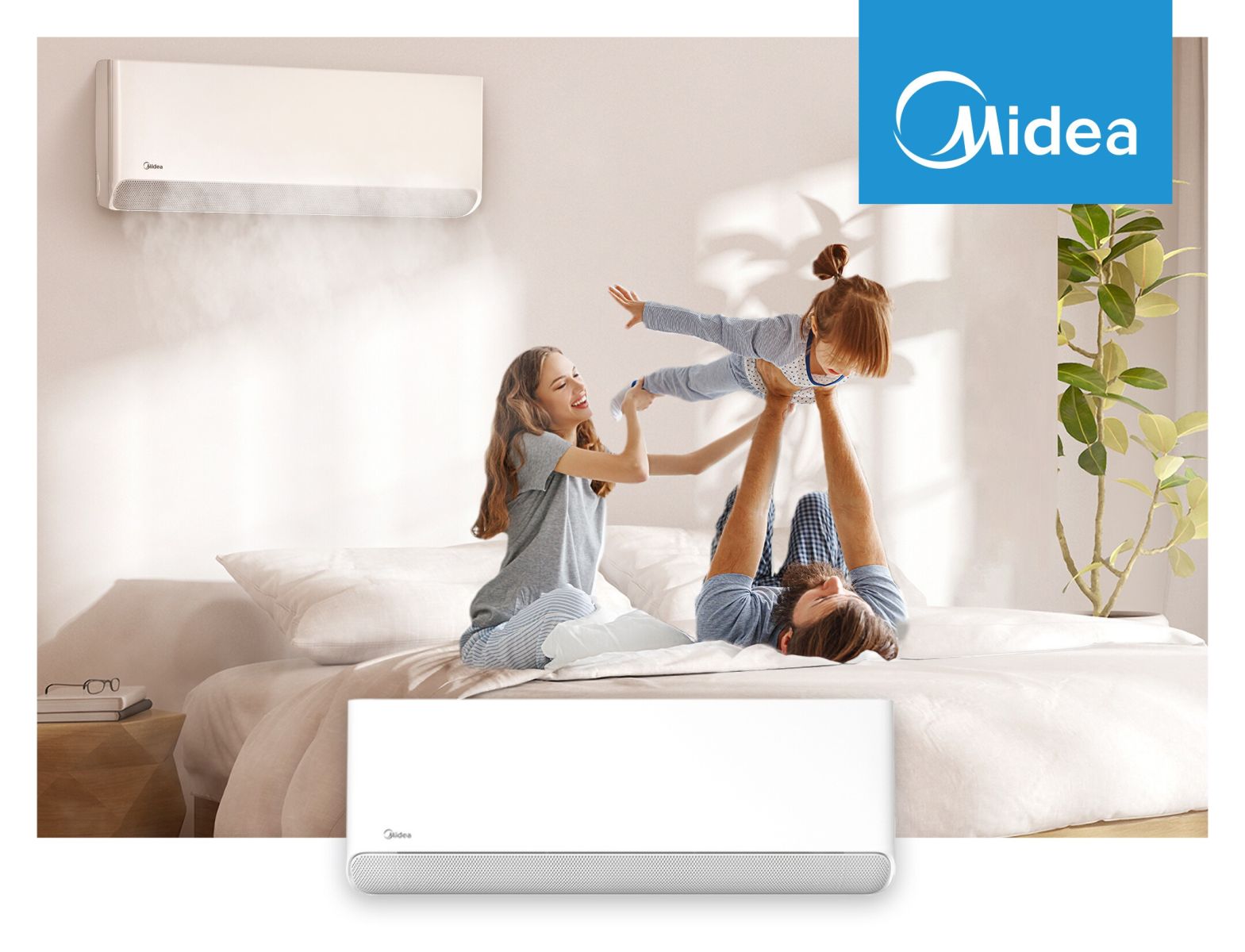 Midea BreezelessE Klimaanlage im Schlafzimmer
